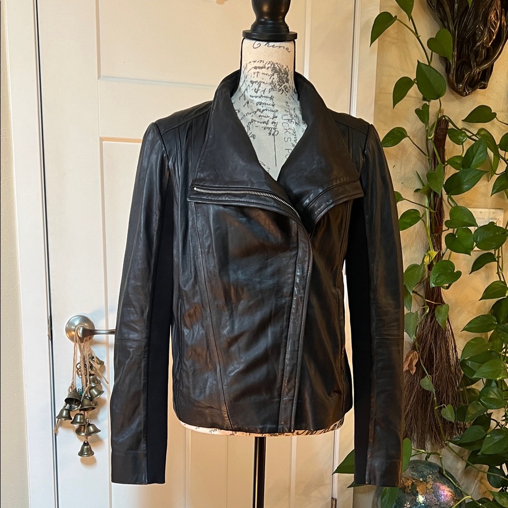Trouve Black Leather Jacket for Women